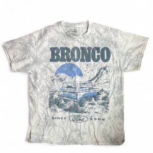 Ford Logo White and Blue T-Shirt